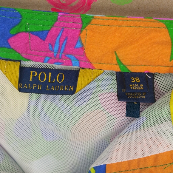 Polo Ralph Lauren Tropical Board Swim Shorts 36 - Picture 10 of 13